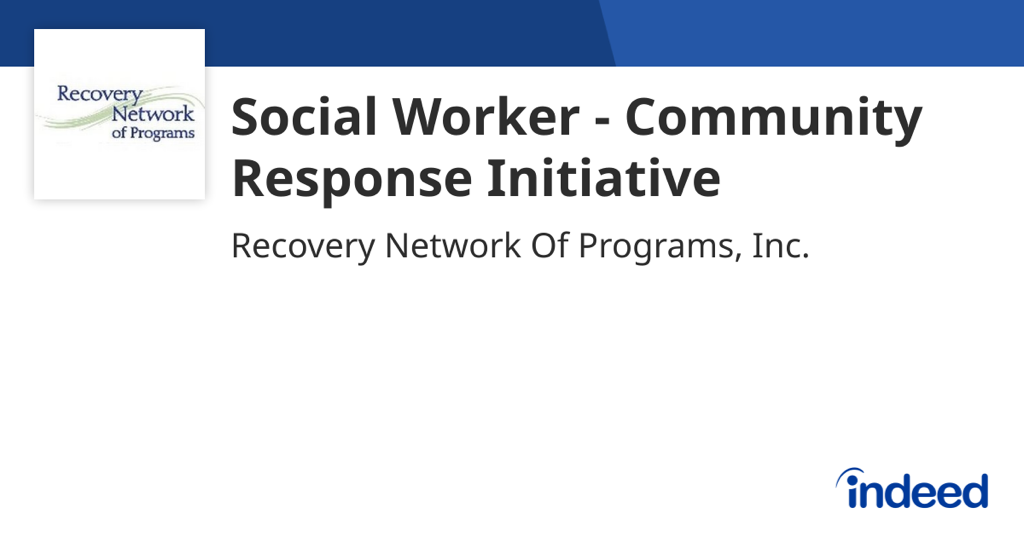 Social Worker Job Listing